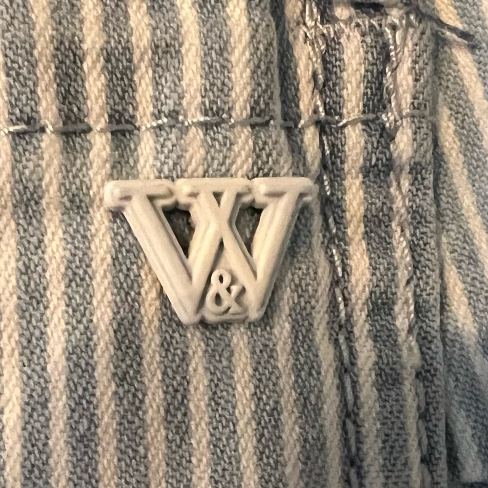 Wit & Wisdom Light Blue Stripped Distressed Ankle Skimmers Ab Solutions Pants - Picture 8 of 16